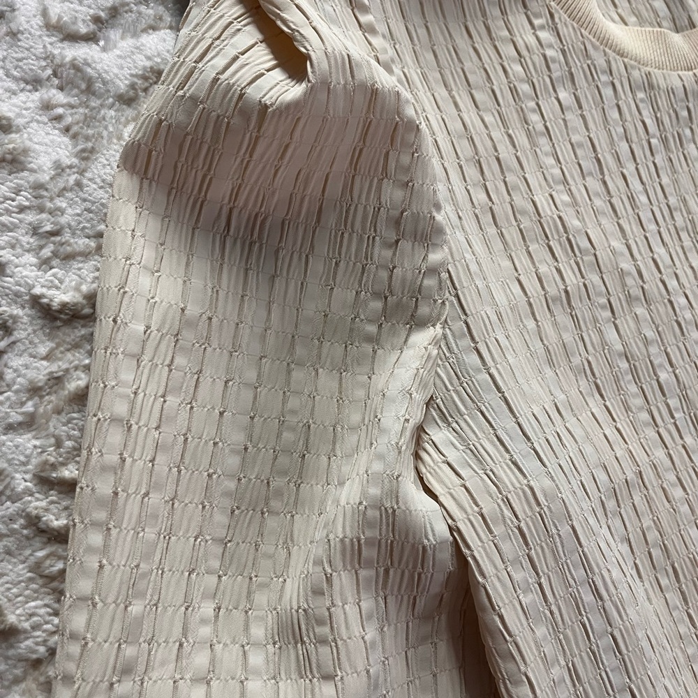 Current Air Cream Textured Top - Picture 4 of 5